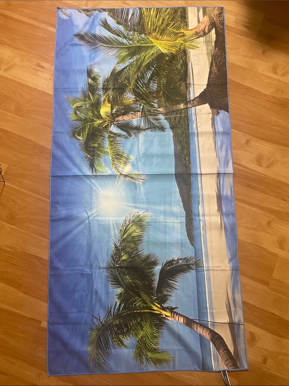 Coastal Palm Print Towel